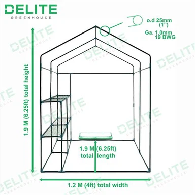 棚付きウォークイン温室キット